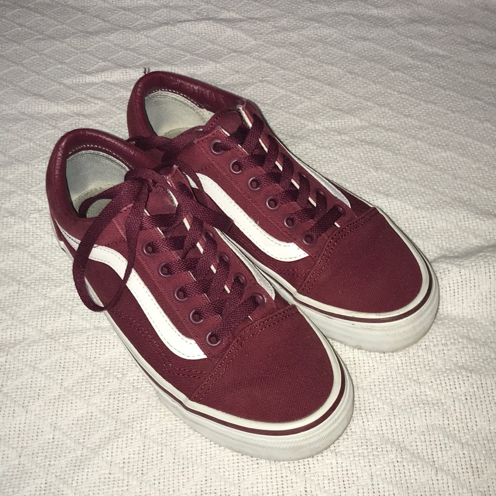 Burgundy Old Skool Vans